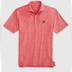 johnnie-O Striped Polo Golf Shirt Georgia Bulldogs Logo
